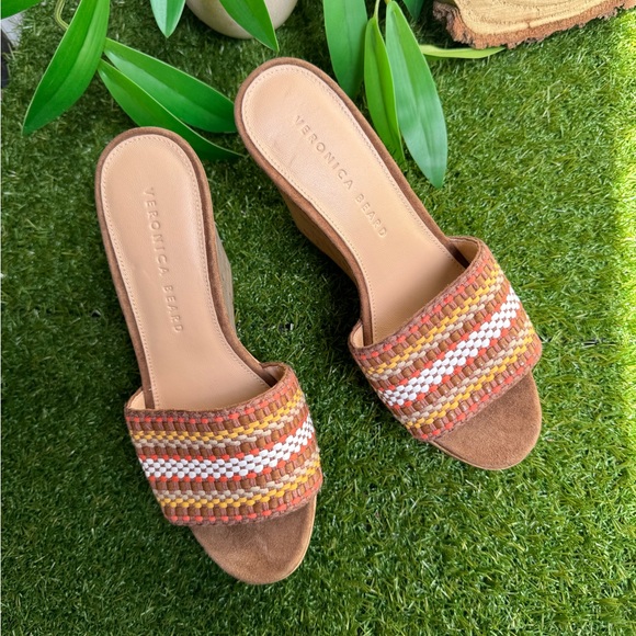 Veronica Beard
Dali Sand Suede Peep-Toe Wedge Platform Sandals size 5.5 women - Picture 5 of 13